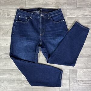 Universal Standard Joni High Rise Curve Slim Leg Jeans Midnight Blue sz 14